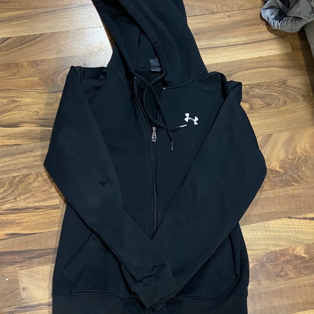 Under Armour Black Full-Zip Hooded Sweatshirt